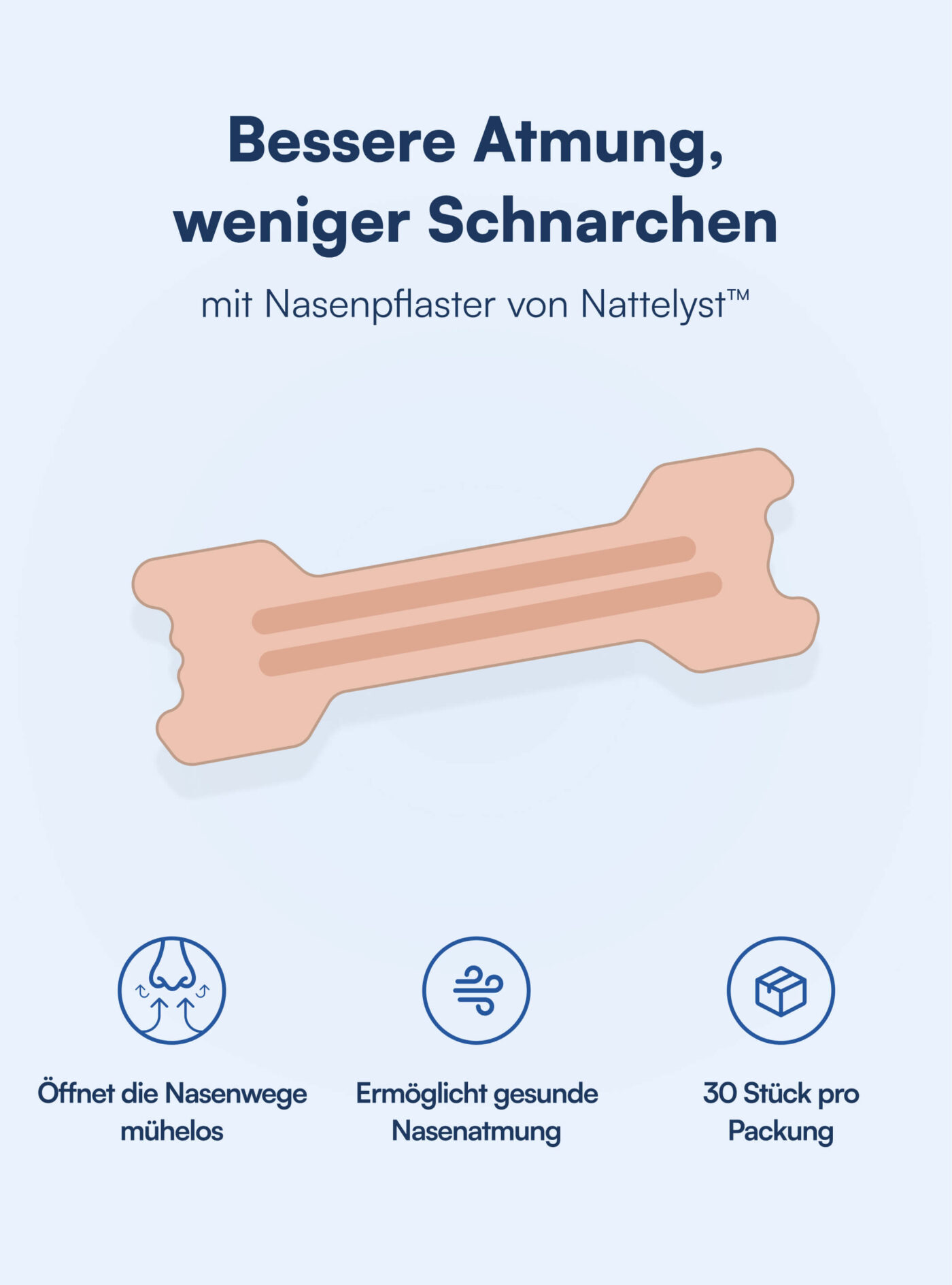 Nasenpflaster (Nattelyst™)