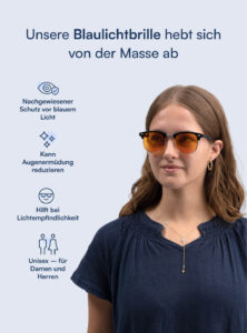 AURORA Blaulichtfilter Brille
