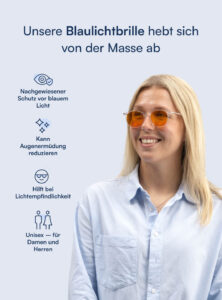 Meridian Blaulichtfilter Brille