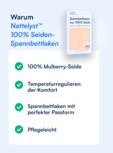 Spannbettlaken aus 100 % Maulbeerseide (OEKO-TEX) Beige