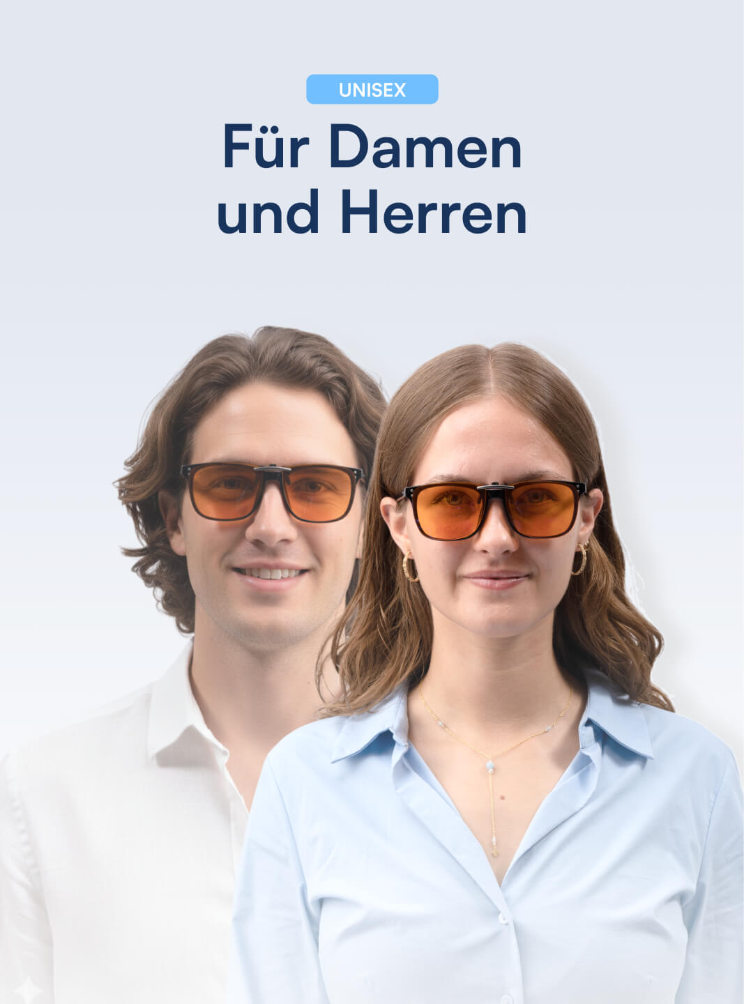 Clip On® Blaulichtfilter Brille (98%)