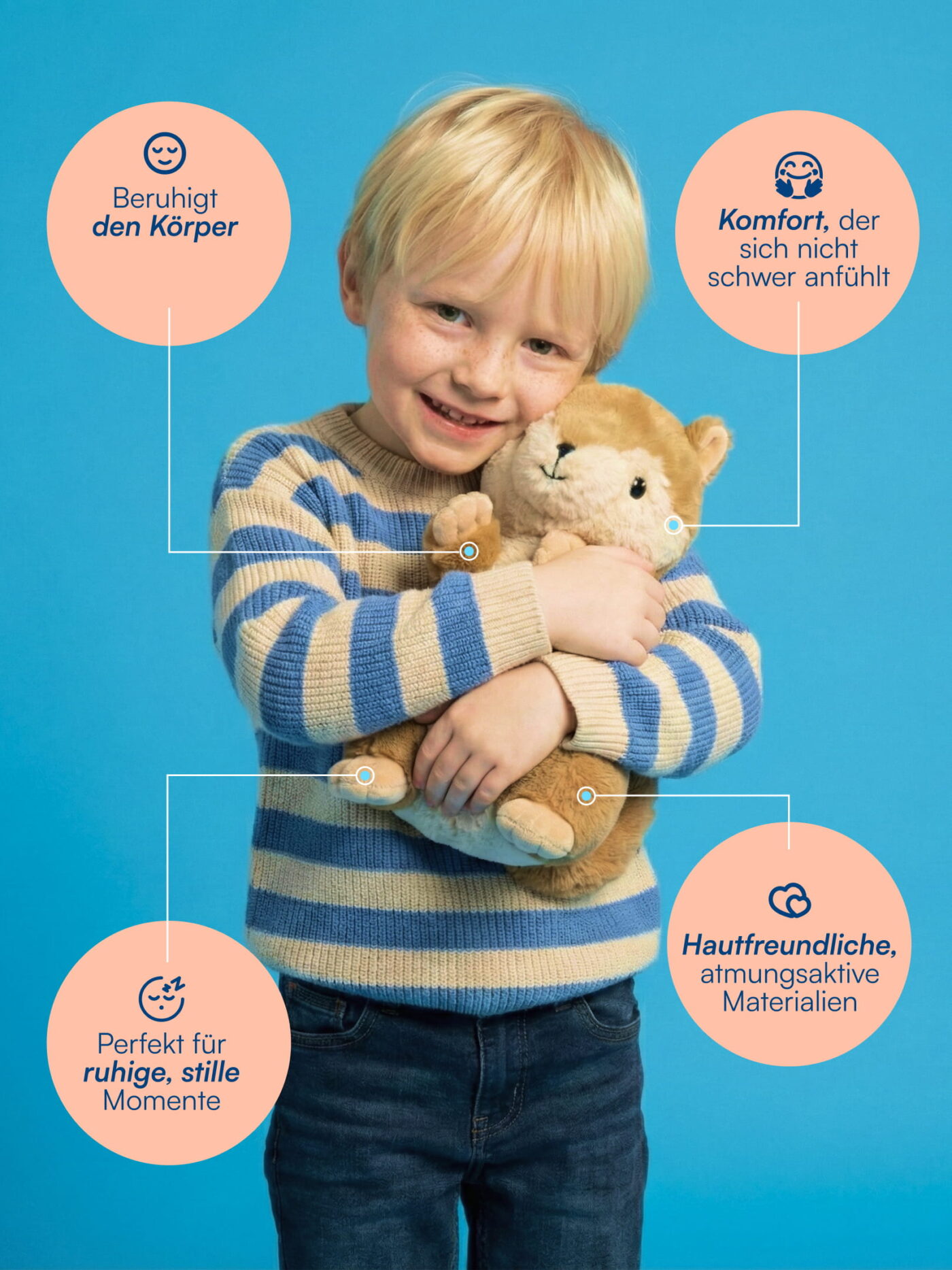 Mika (gewichtetes Otter-Kuscheltier) Vugg Bears™