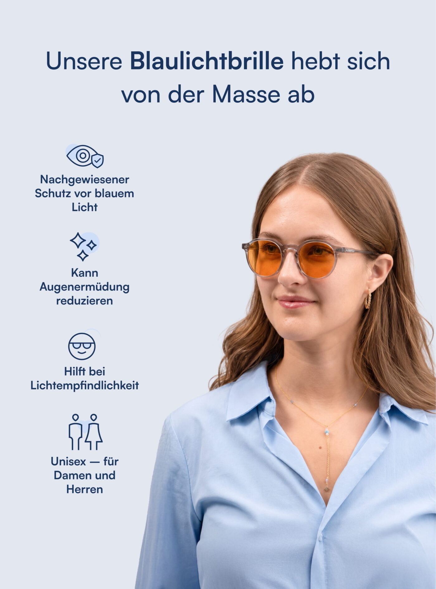 Zenith Blaulichtfilter Brille