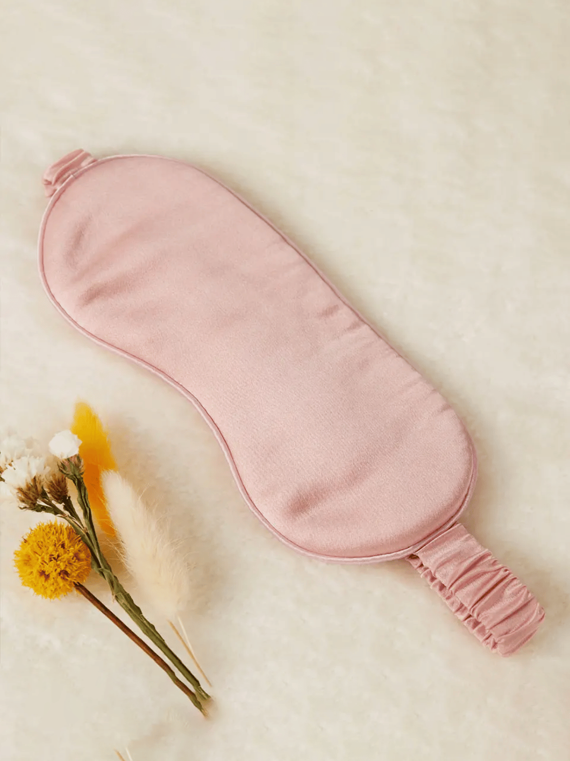 Masque de nuit Rosie (100 % soie de mûrier)