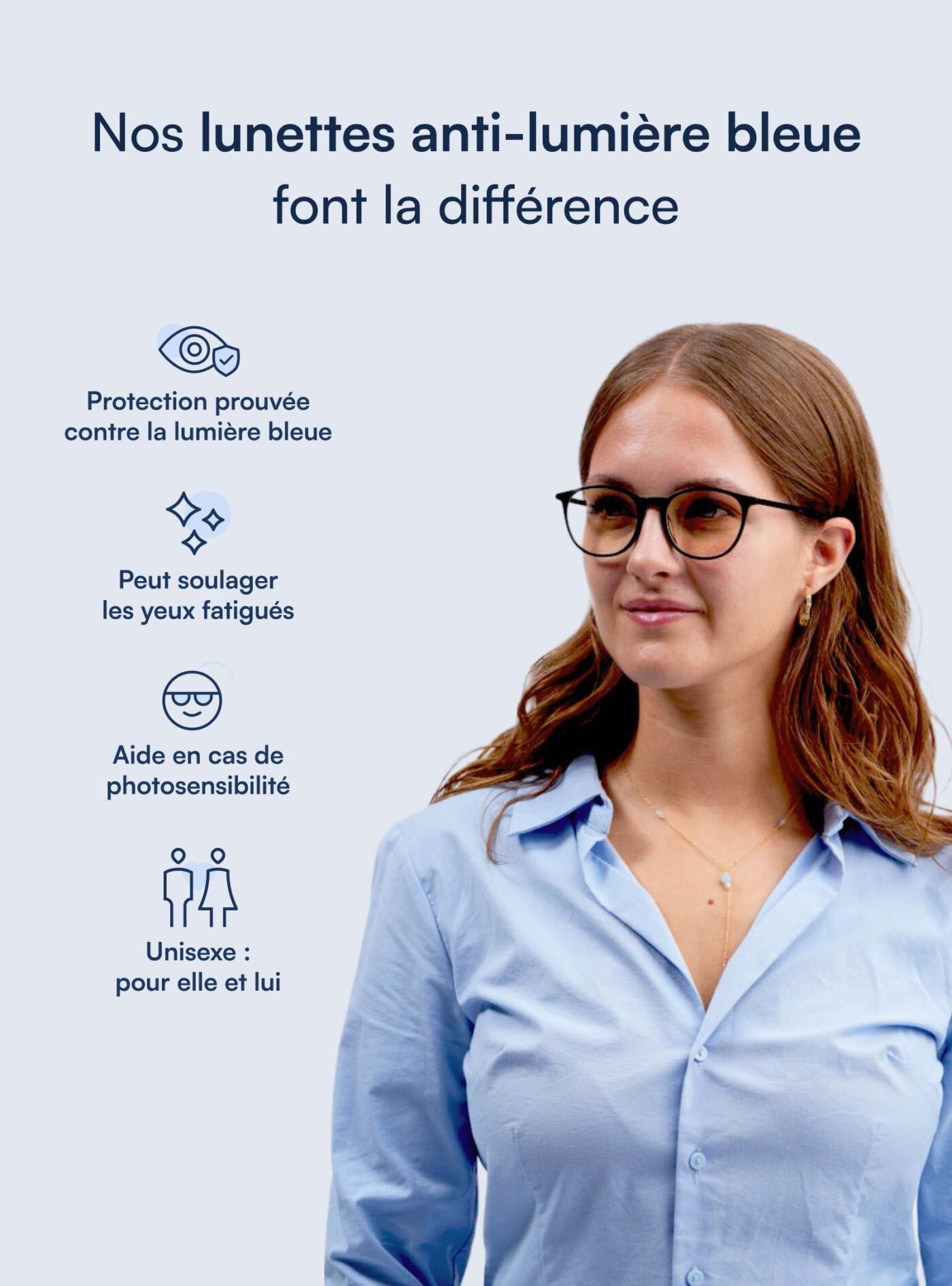 Lunettes anti-lumière bleue Meridian