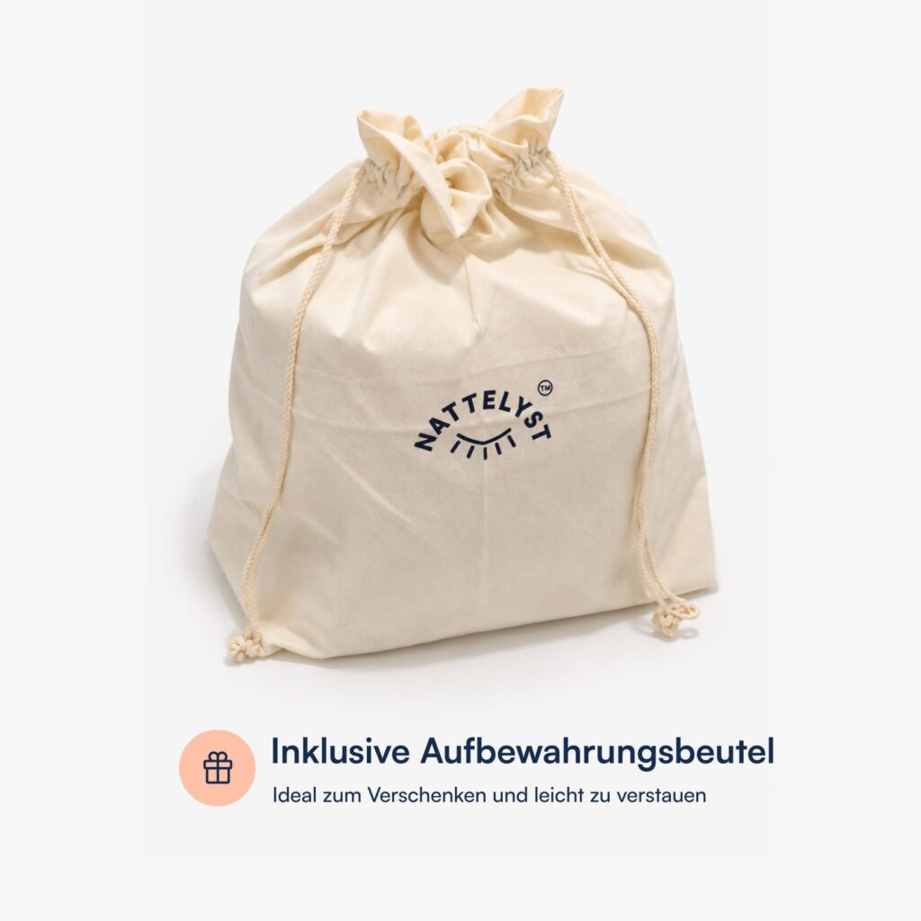 Inklusive Aufbewahrungsbeutel